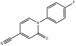 4-氰基-1-(4-氟苯基)-2(1H)-吡啶酮,929000-78-2,结构式