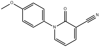2-氰基-1-(4-甲氧基苯基)-2(1H)-吡啶酮, 929000-87-3, 结构式