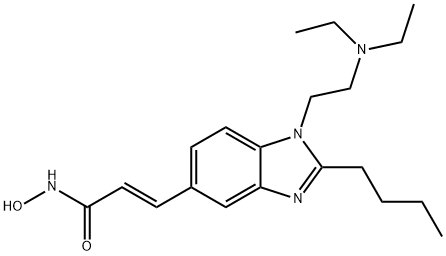 929016-96-6 (2E)-3-[2-丁基-1-[2-(二乙基氨基)乙基]-1H-苯并咪唑-5-基]-N-羟基丙烯酰胺
