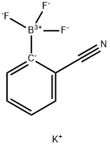 (2-氰基苯基)三氟硼酸钾, 929038-12-0, 结构式