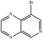 8-ブロモピリド[3,4-B]ピラジン 化学構造式