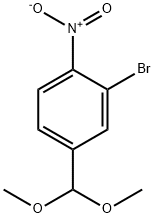 2-BROMO-4-DIMETHOXYMETHYL-NITROBENZENE 化学構造式