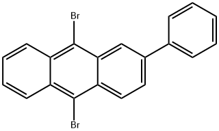 9,10-二溴-2-苯基蒽 结构式