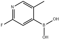 BORONIC ACID, B-(2-FLUORO-5-METHYL-4-PYRIDINYL)- Structure