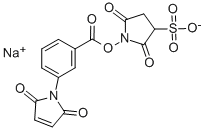 M-马来酰亚胺苯甲酸琥珀酰亚胺酯 结构式