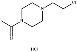 1-ACETYL-4-(2-CHLORO-ETHYL)-PIPERAZINE HCL Struktur