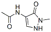 Acetamide,  N-(2,5-dihydro-1-methyl-5-oxo-1H-pyrazol-4-yl)- Structure