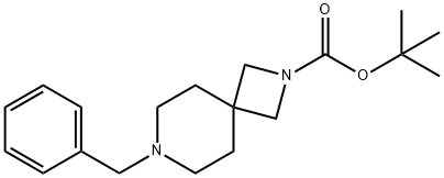 7-ベンジル-2,7-ジアザスピロ[3.5]ノナン-2-カルボン酸TERT-ブチル 化学構造式