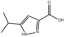 5-异丙基吡唑-3-甲酸, 92933-47-6, 结构式