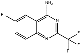 6-溴-2-(三氟甲基)喹唑啉-4-胺, 929379-35-1, 结构式