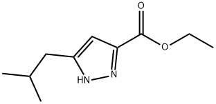 3-(2-METHYLPROPYL)-1H-PYRAZOLE-5-CARBOXYLIC ACID ETHYL ESTER Structure