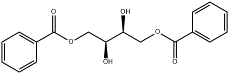 二安息香酸(2S,3S)‐2,3‐ジヒドロキシブタン‐1,4‐ジイル 化学構造式