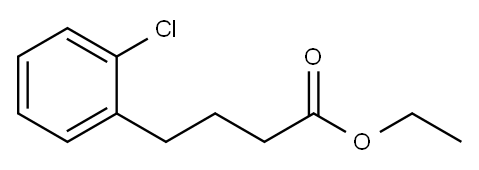 Benzenebutanoic acid, 2-chloro-, ethyl ester Structure