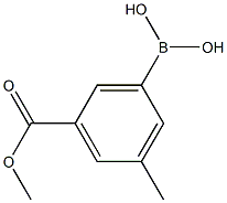 3-(METHOXYCARBONYL)-5-METHYLPHENYLBORONIC ACID Structure
