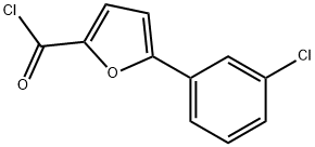 5-(3-氯苯基)呋喃-2-甲酰氯,92973-26-7,结构式