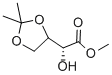 3,4-O-イソプロピリデン-L-トレオン酸メチル 化学構造式