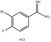 3-BROMO-4-FLUORO-BENZAMIDINE HYDROCHLORIDE Struktur