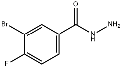 3-溴-4-氟苯并酰肼,929884-90-2,结构式