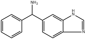 (1H-ベンゾ[D]イミダゾール-5-イル)(フェニル)メタンアミン 化学構造式