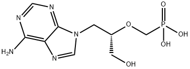 9-[(S)-3-羟基-2-(膦酰甲氧基)丙基]腺嘌呤, 92999-29-6, 结构式
