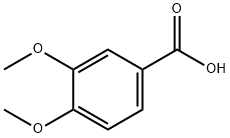 3,4-ジメトキシ安息香酸 化学構造式