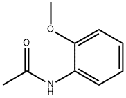 N-(2-Methoxyphenyl)acetamide Struktur