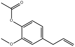 乙酸丁香酚酯 结构式