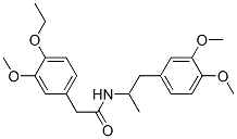N-[2-(3,4-dimethoxyphenyl)-1-methylethyl]-4-ethoxy-3-methoxyphenylacetamide Structure