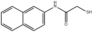 2-メルカプト-N-(2-ナフチル)アセトアミド 化学構造式