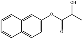 2-ヒドロキシプロパン酸2-ナフタレニル 化学構造式