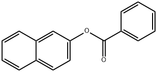 安息香酸2-ナフチル 化学構造式