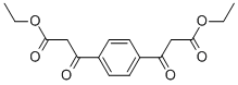 3,3'-(1,4-フェニレン)ビス(3-オキソプロピオン酸エチル) 化学構造式