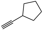 シクロペンチルアセチレン 化学構造式