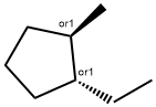 rel-1α*-エチル-2β*-メチルシクロペンタン 化学構造式