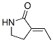 3-[(E)-エチリデン]-2-ピロリドン 化学構造式