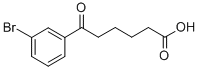 6-(3-BROMOPHENYL)-6-OXOHEXANOIC ACID 结构式