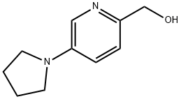 (5-(吡咯烷-1-基)吡啶-2-基)甲醇 结构式