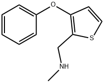 N-METHYL-(3-PHENOXYTHIEN-2-YL)METHYLAMINE Struktur
