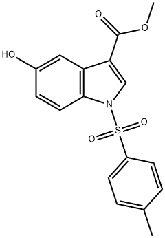 1H-INDOLE-3-CARBOXYLIC ACID, 5-HYDROXY-1-[(4-METHYLPHENYL)SULFONYL]-, METHYL ESTER|5-羟基-1-甲苯磺酰-1H-吲哚-3-羧酸