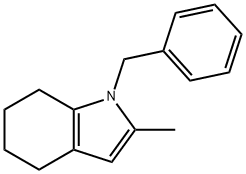 1-BENZYL-2-METHYL-4,5,6,7-TETRAHYDRO-1H-INDOLE 结构式