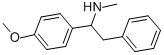 [1-(4-メトキシフェニル)-2-フェニルエチル]メチルアミン 化学構造式