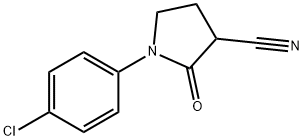 1-(4-chlorophenyl)-2-oxo-3-pyrrolidinecarbonitrile Structure