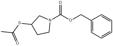1-CBZ-3-ACETYLSULFANYL-PYRROLIDINE Structure