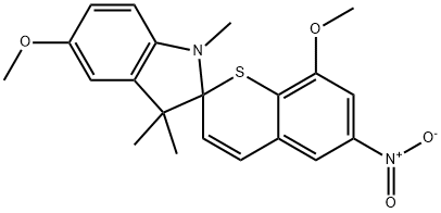 5,8'-DIMETHOXY-1,3,3-TRIMETHYL-6'-NITROSPIRO[INDOLINE-2,2'-THIOCHROMENE] Struktur