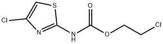Carbamic  acid,  N-(4-chloro-2-thiazolyl)-,  2-chloroethyl  ester Structure