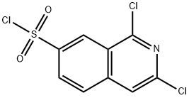 1,3-DICHLOROISOQUINOLINE-7-SULFONYL CHLORIDE 结构式