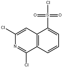 1,3-二氯异喹啉-5-磺酰氯化 结构式