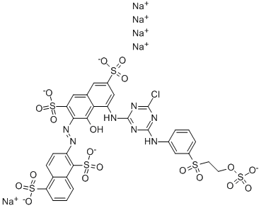 C.I.リアクティブレッド195 化学構造式