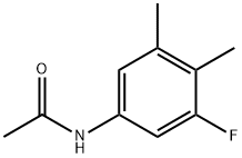 N-(3-氟-4,5-二甲基苯基)-乙酰胺, 930599-55-6, 结构式
