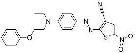 2-[[4-[ethyl(2-phenoxyethyl)amino]phenyl]azo]-5-nitro-3-Thiophenecarbonitrile|2-[[4-[乙基(2-苯氧基乙基)氨基]苯基]偶氮]-5-硝基-3-氰基噻吩